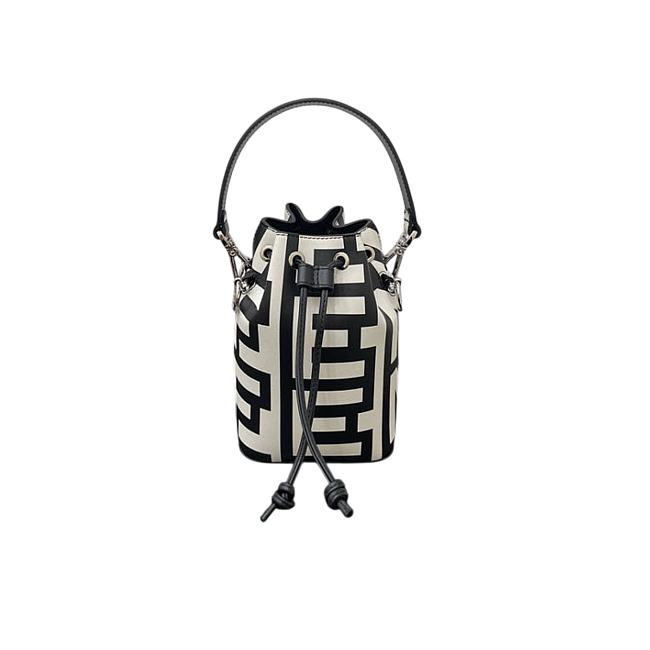 FENDI Mon Trésor Bucket Bag FENDJC94WHTLLLLL00 18 cmx10 cmx12 cm - 1