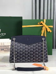 Goyard Rouette Mini Bag Structuré Navy Blue ROUETSMINTY12CL12P 20.5 cm x6.5 cm x15.0 cm - 4