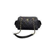 Chanel 25K Bowling Grained Calfskin Bag AS1897-B03795-94305 15.5x24x11.5cm - 1