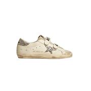 Golden Goose Women’s Old School with silver glitter star and ice-gray suede tongue GWF00111.F005122.10273 - 1