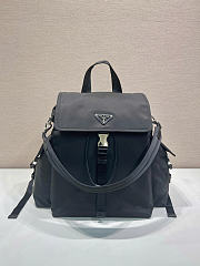 Prada Explore Re-Nylon and leather backpack Black 2VZ118_2DW3_F0002_V_OOO Length 39 x Height 37 x Base 20cm - 3