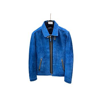 Tom Ford Cashmere Suede Zip Collar Blouson LBS051 LMS001 S23