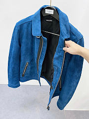 Tom Ford Cashmere Suede Zip Collar Blouson LBS051 LMS001 S23 - 4