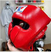 Winning Face Guard Boxing Headgear Red FG-2900 - 5