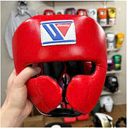 Winning Face Guard Boxing Headgear Red FG-2900 - 6