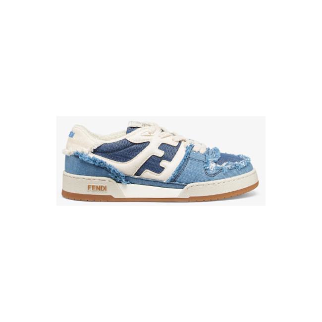 Fendi Match Blue denim low-tops 8E8505AMF1F1JID - 1