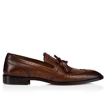 Christian Louboutin Grave Moc Loafers - Patinated calf leather