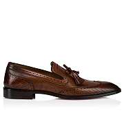 Christian Louboutin Grave Moc Loafers - Patinated calf leather - 6
