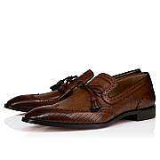 Christian Louboutin Grave Moc Loafers - Patinated calf leather - 5
