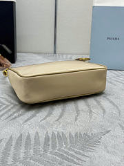 Prada Re-Edition 2005 Re-Nylon and Saffiano leather bag with charm Camel 1BH204_R064_F0NIV_V_WRK - 6