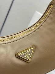 Prada Re-Edition 2005 Re-Nylon and Saffiano leather bag with charm Camel 1BH204_R064_F0NIV_V_WRK - 2