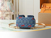 Louis Vuitton x Takashi Murakami Cherry Venice NM Denim Monogram M13679 10.2H 9.4W 2.8D Strap 14.6 - 6