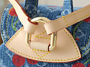 Louis Vuitton x Takashi Murakami Cherry Venice NM Denim Monogram M13679 10.2H 9.4W 2.8D Strap 14.6 - 5