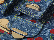 Louis Vuitton x Takashi Murakami Cherry Venice NM Denim Monogram M13679 10.2H 9.4W 2.8D Strap 14.6 - 3