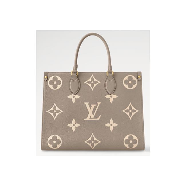 Louis Vuitton OnTheGo MM Tourterelle/Crème Bicolor Monogram Empreinte Leather M45494 35 x 27 x 14 cm - 1