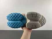 BALMAIN White & Blue Unicorn Sneakers 232251M237029 - 3