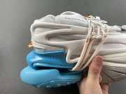 BALMAIN White & Blue Unicorn Sneakers 232251M237029 - 2