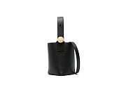 LOEWE mini sac seau Pebble en cuir Black 22937858 7.5