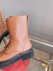 Valentino Garavani Rockstud Leather Combat Boots 1647597337352101 - 3