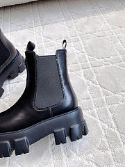 Prada bottines chelsea Monolith en cuir Black 24364727 - 4