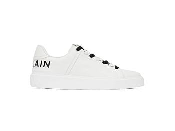 BALMAIN White B-Court Sneakers 231251M237060