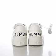 BALMAIN White B-Court Sneakers 231251M237060 - 4