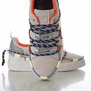 BALMAIN Gray Cord-Lock Sneakers 231251M237029  - 4