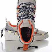 BALMAIN Gray Cord-Lock Sneakers 231251M237029  - 2