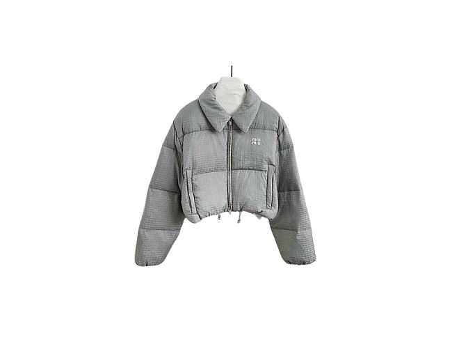 Miu Miu Grey Polyester Down Jacket ML1083SOOO15PRF0024 - 1
