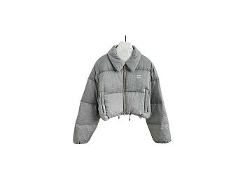 Miu Miu Grey Polyester Down Jacket ML1083SOOO15PRF0024