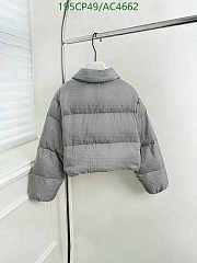 Miu Miu Grey Polyester Down Jacket ML1083SOOO15PRF0024 - 5