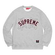Supreme Kanji Logo Crewneck 'Heather Grey' SS20SW64 HEATHER GREY - 4
