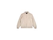 Men's Stussy Sport Melton Varsity Jacket beige - 1