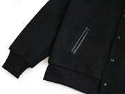 Men's Stussy Sport Melton Varsity Jacket Black - 6