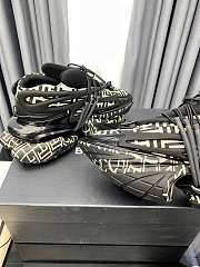 Balmain Unicorn Low 'Ivory Black Monogram' YM0VJ309KPNR GFE - 3