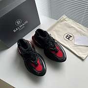 Balmain Unicorn Low 'Black Red' Balmain Unicorn Low 'Black Red' AM1VJ309TNCS EGU - 5