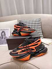 Balmain Unicorn Low-Top Orange Black YM1VJ309KNCA - 6
