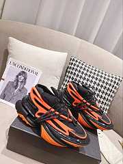 Balmain Unicorn Low-Top Orange Black YM1VJ309KNCA - 3