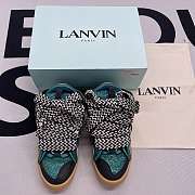 Lanvin Leather Curb Crystal Petrol Blue FM-SKRK11-STRA-H21 - 5