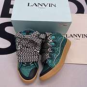 Lanvin Leather Curb Crystal Petrol Blue FM-SKRK11-STRA-H21 - 4