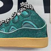 Lanvin Leather Curb Crystal Petrol Blue FM-SKRK11-STRA-H21 - 2