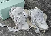 LANVIN LEATHER CURB SNEAKERS GREY/WHITE FM-SKRK11-DOTS-P23130040 - 2