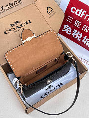 Coach Morgan Shoulder Bag In Colorblock Signature Canvas With Rivets CE563 10 1/2