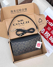 Coach Morgan Shoulder Bag In Colorblock Signature Canvas With Rivets CE563 10 1/2