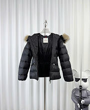 Moncler Boed Hooded Shearling-Trimmed Short Down Jacket K20931A00099595FE - 2