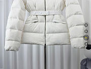 Moncler Boed Hooded Shearling-Trimmed Short Down Jacket White K20931A00099595FE - 5