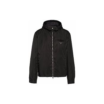 Prada veste Re-Nylon à capuche Black 17504720