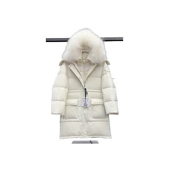 Moncler Ruvuma Long Down Jacket White I20931C00040596TM032