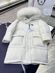 Moncler Ruvuma Long Down Jacket White I20931C00040596TM032 - 6