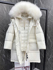Moncler Ruvuma Long Down Jacket White I20931C00040596TM032 - 4